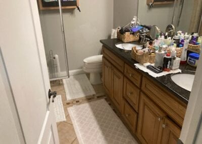 Grayson Master Bath Vanity/Floor - Before